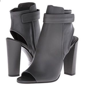 VINCE Brigham 9M Graphite Gray Ankle Booties
